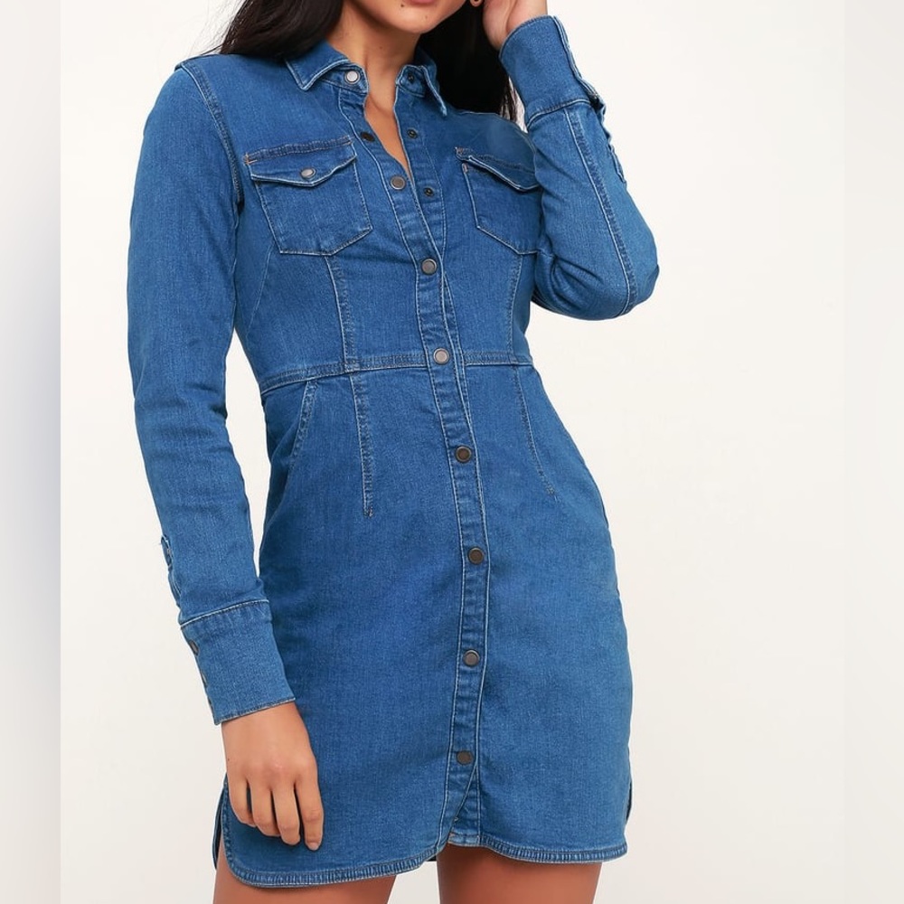 Free People Long-Sleeve Mini Dress